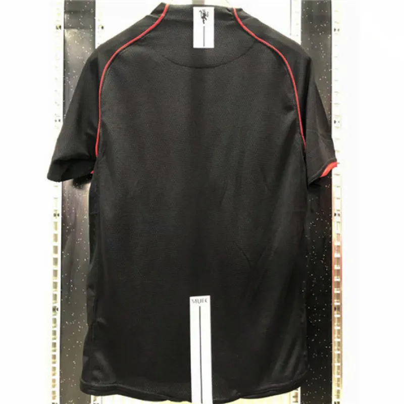 Camiseta retro de fuera de Manchester United 2007/08 - Negro