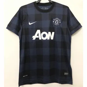 Maillot rétro d'extérieur de Manchester United 2013/14 - Bleu
