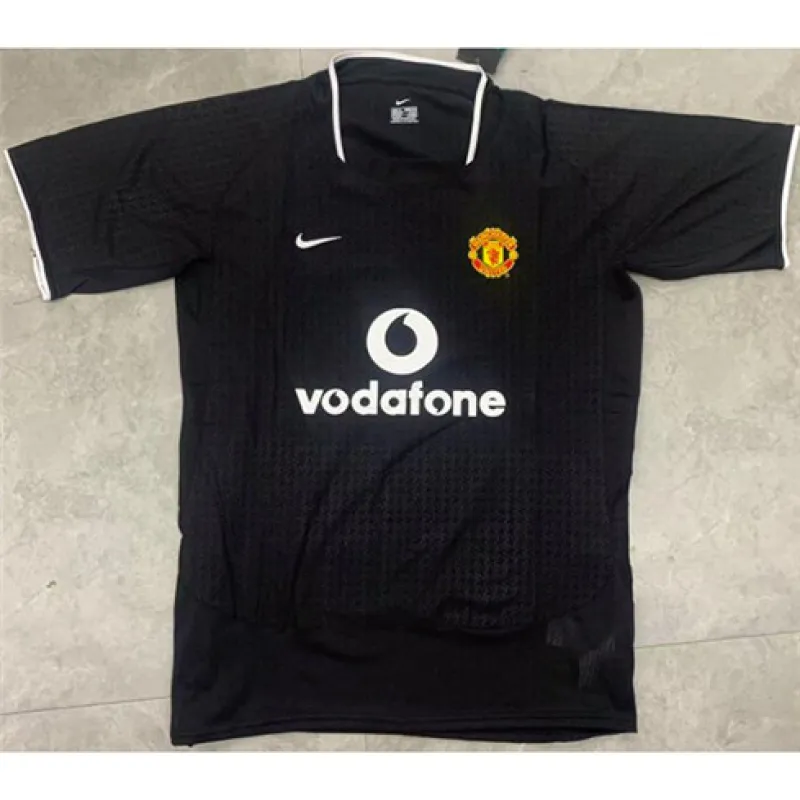 Maillot rétro d'extérieur de Manchester United 2003/04 - Noir