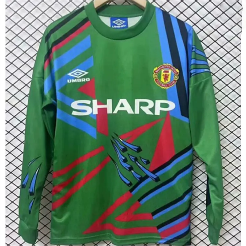 Manchester United Goalkeeper's Retro Long-Sleeve Jersey 1992/93 - Green