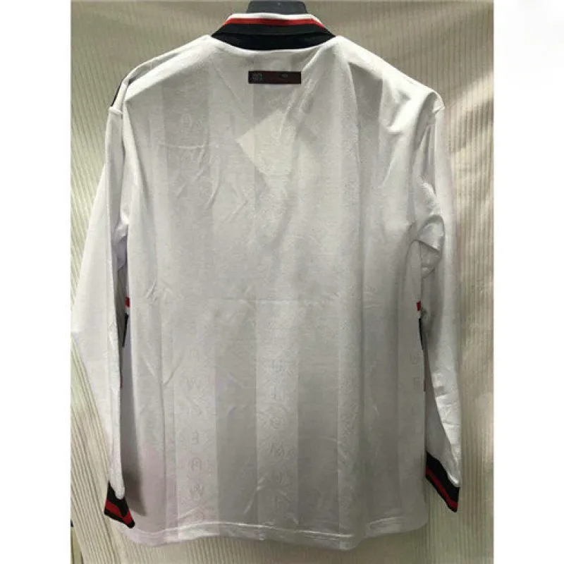 Manchester United Retro Long-Sleeve Jersey 1998 Away - White