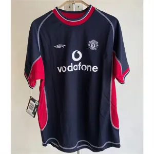 Manchester United Retro Drittes Trikot 2001/02 - Blau