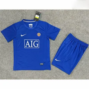 Manchester United Kinder Retro Trikot 2008/09 Auswärts - Blau