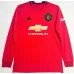 Maillot rétro à manches longues de domicile de Manchester United 2019/20 - Rouge