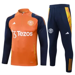 Costume de sport pour enfants de Manchester United 2024/25 Orange