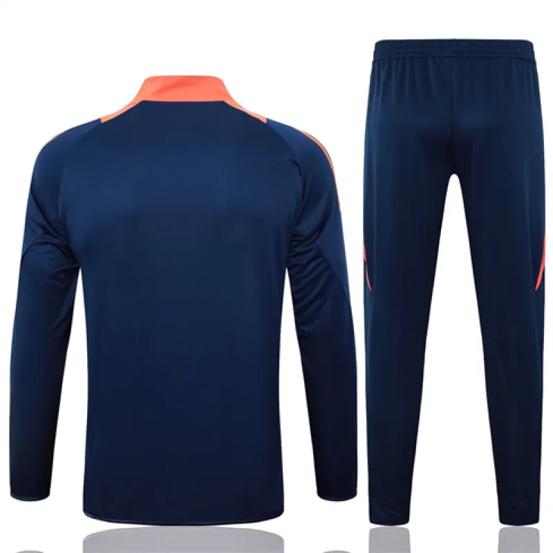 Veste de sport pour enfants de Manchester United 2024/25 Bleu