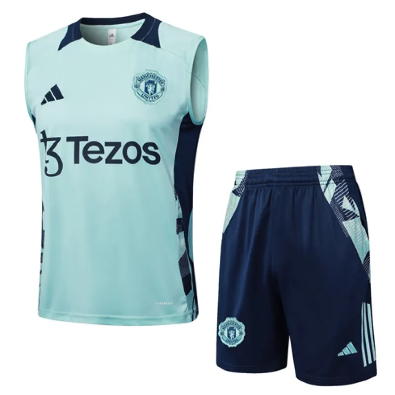 Manchester United Shorts and Vest Set 2024/25 Pale Green