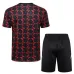 Maillot de formation + Short de Manchester United 2024/25 Noir/Rouge