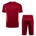 Manchester United Training Jersey + Shorts 2024/25 Wine Red
