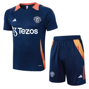 Maillot de formation + Short de Manchester United 2024/25 Bleu