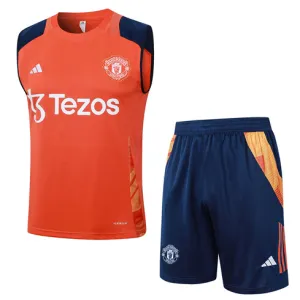 Manchester United Shorts und Weste Set 2024/25 Orange