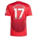 Set di maglia per bambini di casa di Manchester United con Garnacho 2024/25 - Rosso