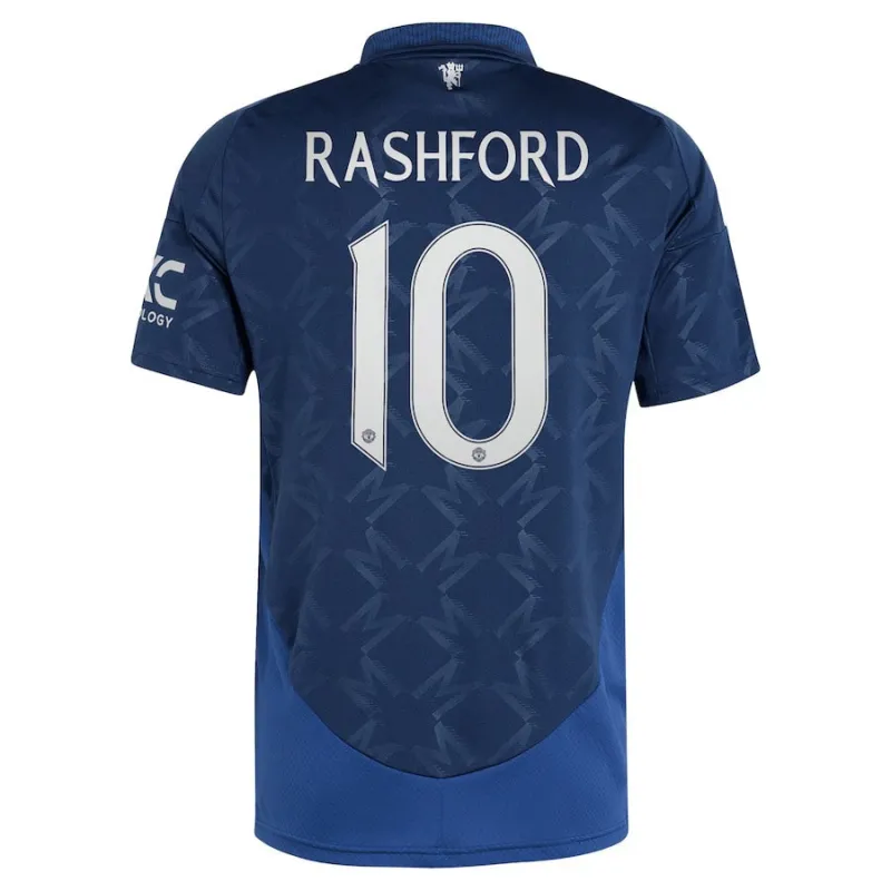 Rashford Manchester United 2024/25 Away Kids' Jersey Set - Blue