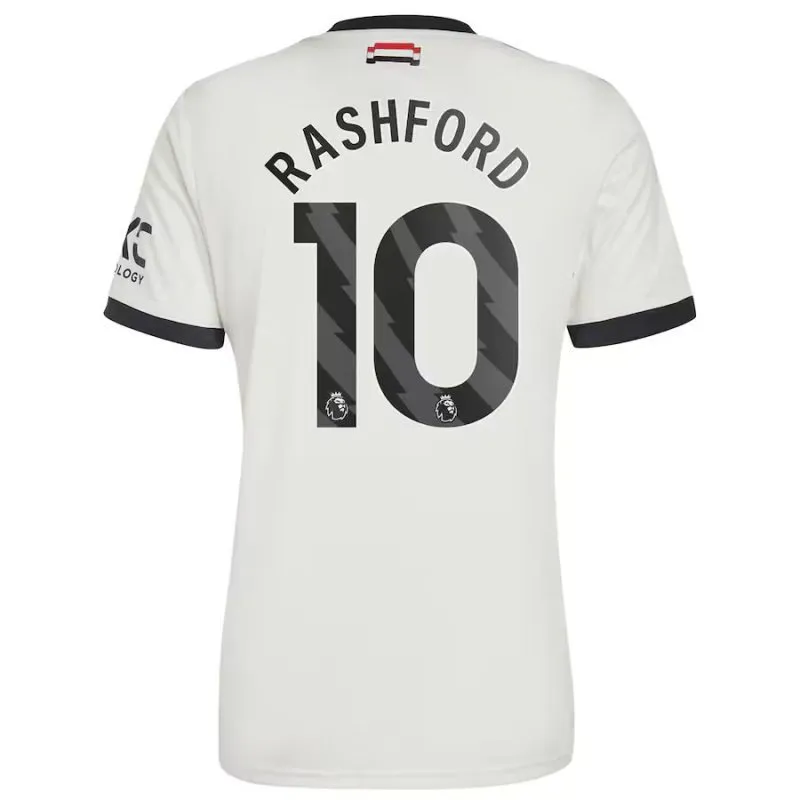 Ensemble de troisième maillot pour enfants de Manchester United avec Rashford 2024/25 - Blanc