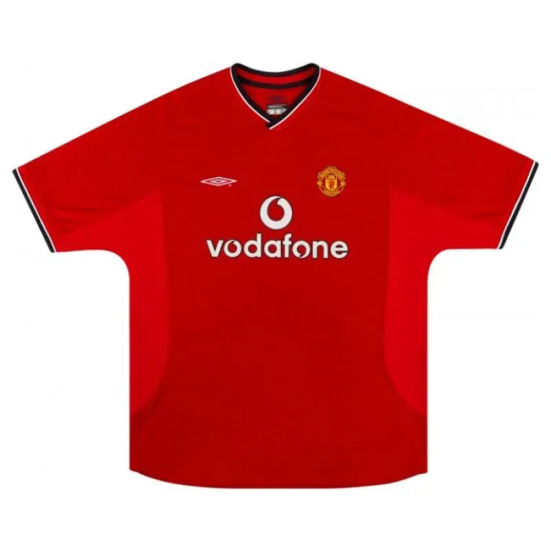 Maillot rétro de Beckham pour Manchester United, domicile 1997-1999 - Rouge