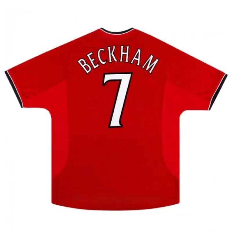 Maillot rétro de Beckham pour Manchester United, domicile 1997-1999 - Rouge