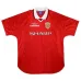 Maillot rétro de Beckham pour Manchester United, domicile 1999-2000 - Rouge
