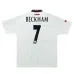 Camisa retro de Beckham de Manchester United, visitante 1997-1999 - Gris