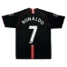 Cristiano Ronaldo Manchester United Retro Jersey 2007/08 Away - Black