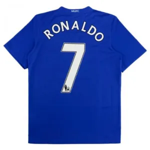 Troisième maillot rétro de Cristiano Ronaldo pour Manchester United 2008/09 - Bleu