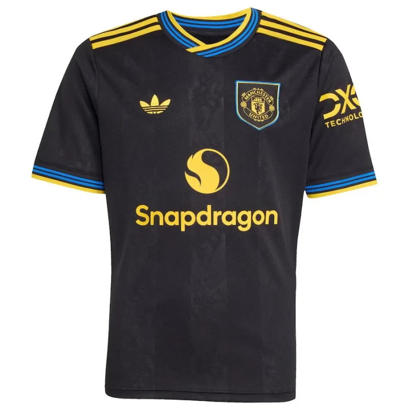 Manchester United 2025/26 Drittes Kindertrikot - Schwarz