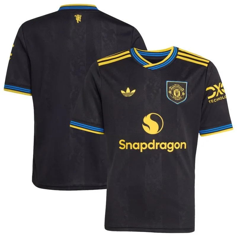 Manchester United 2025/26 Drittes Kindertrikot - Schwarz