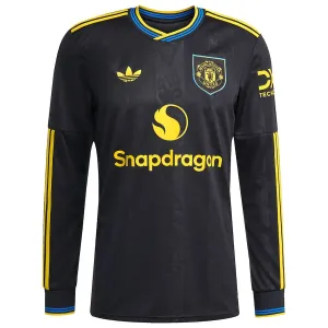 Manchester United 2025/26 Maglia terza maniche lunghe - Nera