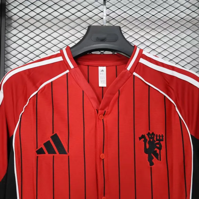 Manchester United Camiseta de Jugador Edición Béisbol 2025/26 - Rojo