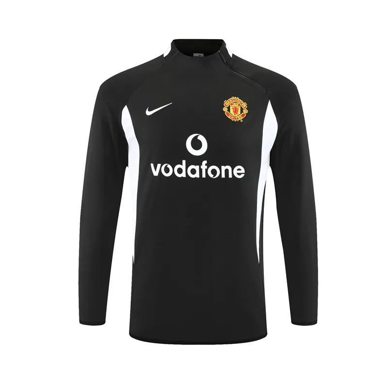 Manchester United 2002/03 Vêtements de Sport Vintage Noir