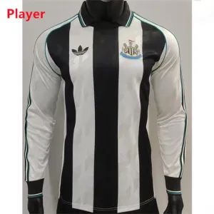 Newcastle United 2024/25 Special Edition Spieler-Trikot mit langen Ärmeln - Schwarz/Weiß