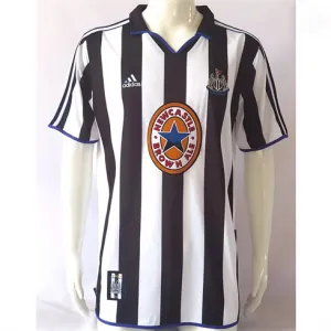 Newcastle United 1999/00 Retro Heimtrikot - Schwarz/Weiß