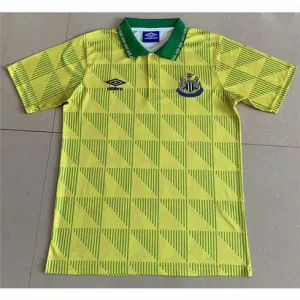Newcastle United 1991 Retro Auswärtstrikot - Gelb