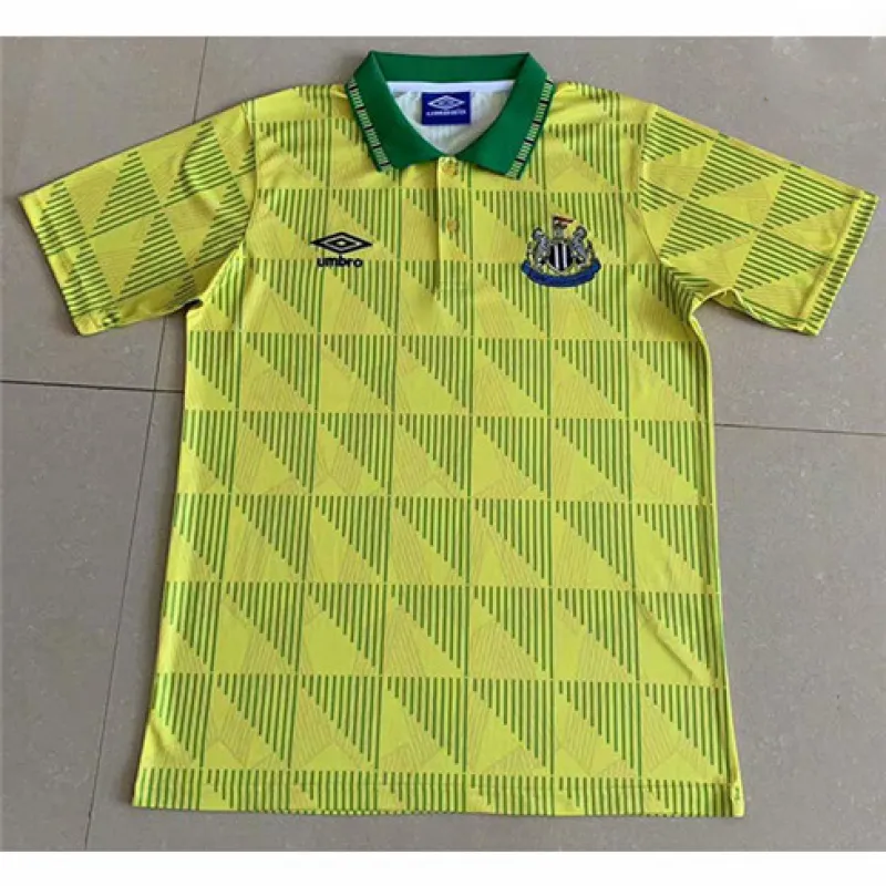 Newcastle United 1991 Retro Away Jersey - Yellow