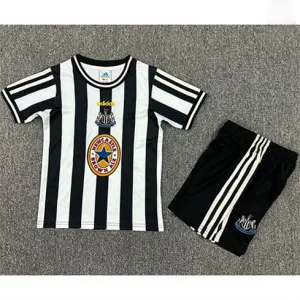 Maglia retrò di casa per bambini di Newcastle United 1997-99 - Nero/Bianco