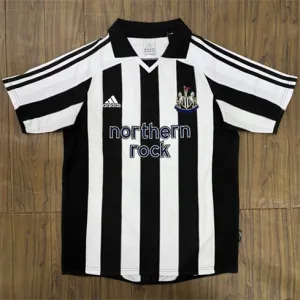 Newcastle United 2003-05 Retro Heimtrikot - Schwarz/Weiß