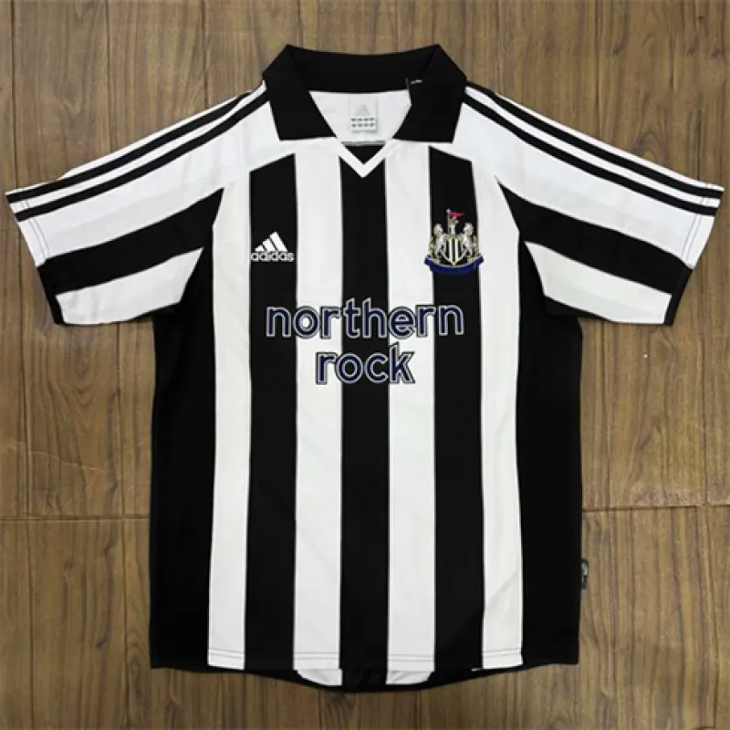 Newcastle United 2003-05 Retro Home Jersey - Black/White
