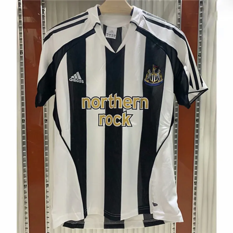 Newcastle United 2005/06 Retro Home Jersey - Black/White