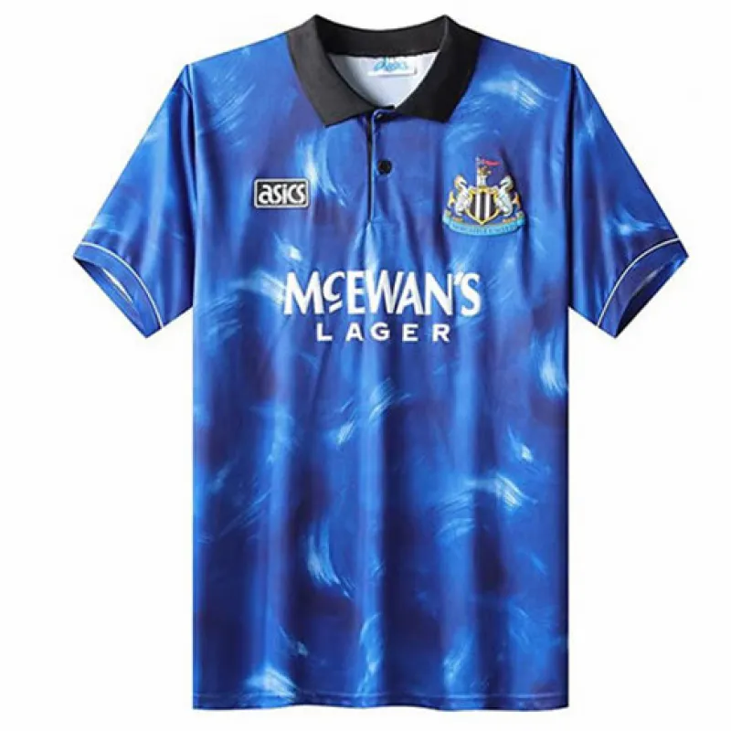 Maillot extérieur rétro de Newcastle United 1993-95 - Bleu