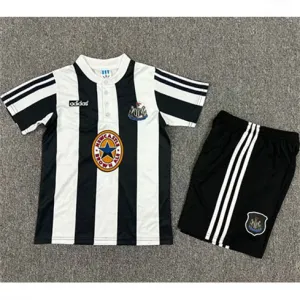 Maglia retrò di casa per bambini di Newcastle United 1995-97 - Nero/Bianco