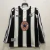 Newcastle United 1995-97 Long Sleeve Retro Home Jersey - Black/White