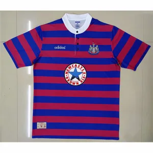 Newcastle United 1996/97 Retro Heimtrikot - Blau/Rot