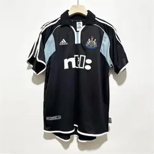 Newcastle United 2000/01 Retro Auswärtstrikot - Schwarz