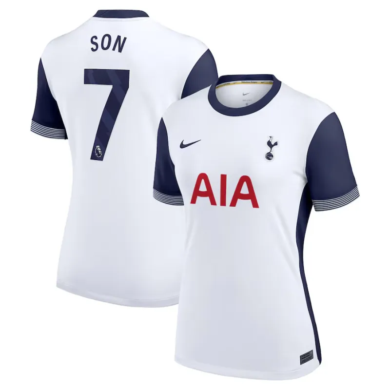 Son's Tottenham Hotspur 2024/25 Home Women's Jersey - White