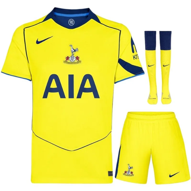 Set Maglia Third per Bambini del Tottenham Hotspur 2025/26 - Giallo