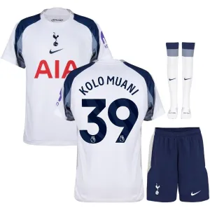 Tottenham Hotspur KOLO MUANI 2025/26 Home Kids' Kit Jersey - White