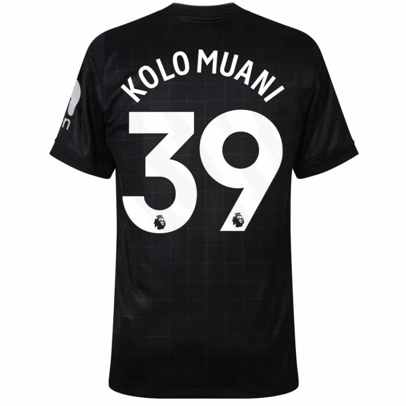 Tottenham Hotspur KOLO MUANI 2025/26 Maillot extérieur Enfant avec Short - Noir