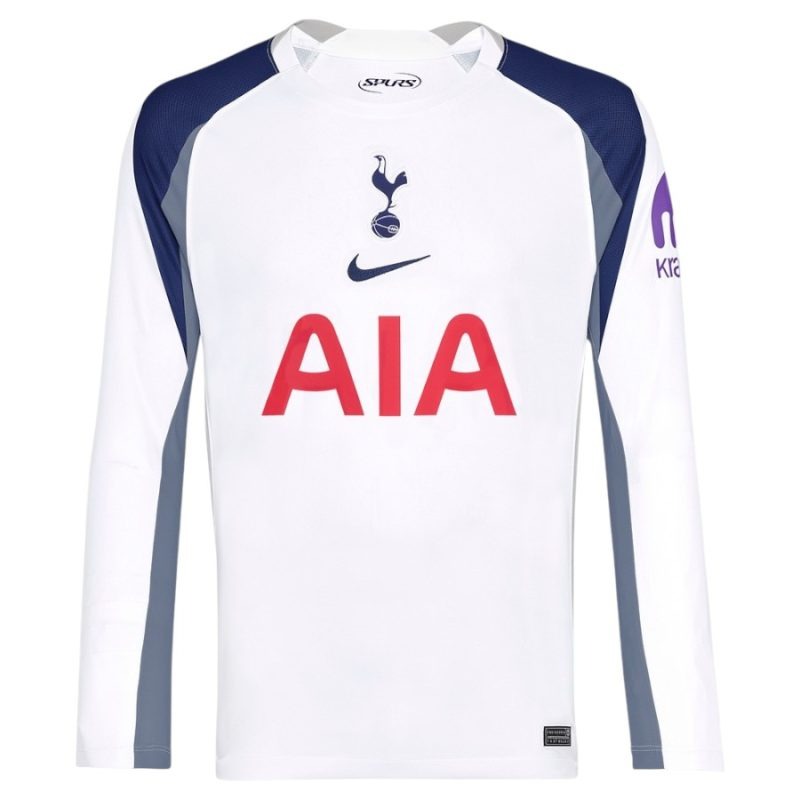 Tottenham Hotspur 2025/26 Home Long Sleeve Jersey - White