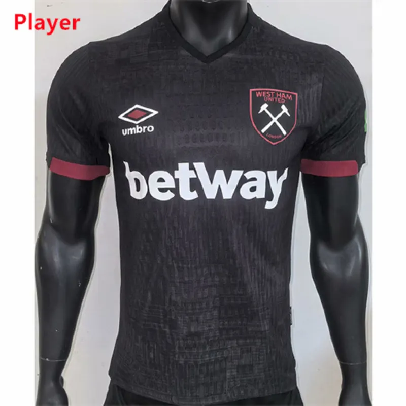 Der Auswärtstrikot - Spielerausgabe - von West Ham United für 2024/25 - Schwarz