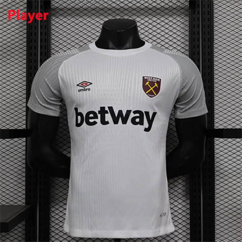 Il terzo kit - edizione giocatore - di West Ham United per 2024/25 - Bianco
