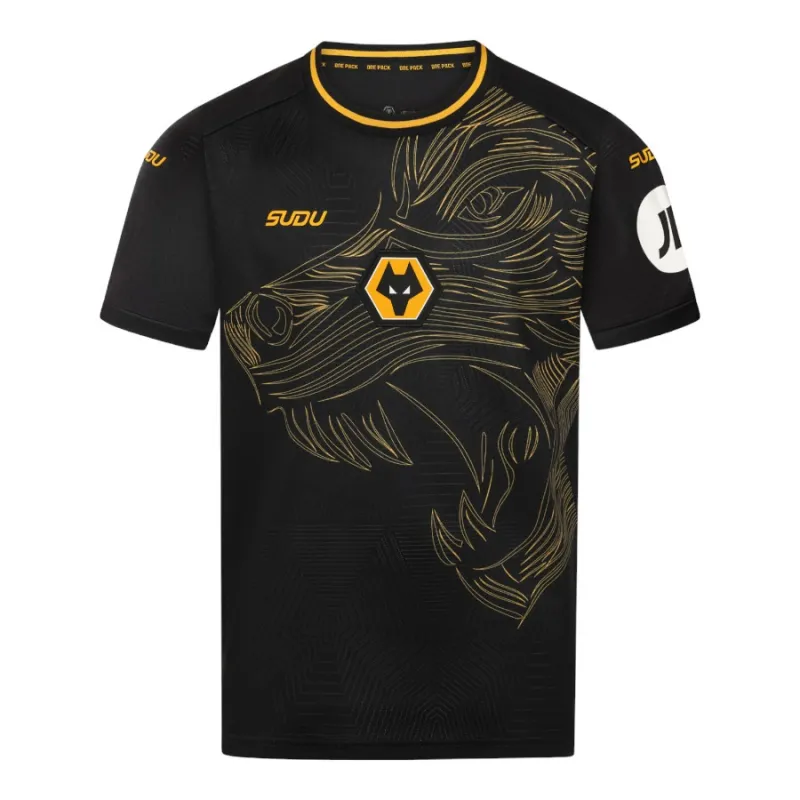 Maillot d'enfant d'extérieur de Wolverhampton Wanderers 2024/25 - Noir
